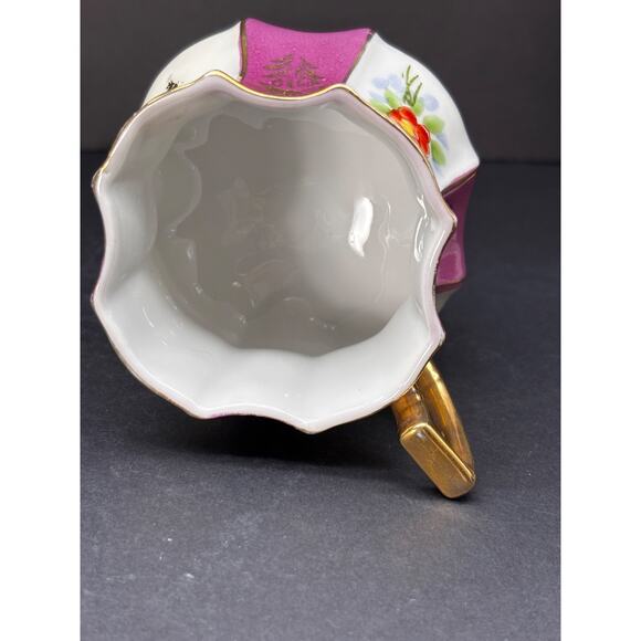 Vintage Royal Sealy 4 Footed Tea Cup Only Luster ware Gold Trim Japan - Picture 13 of 16